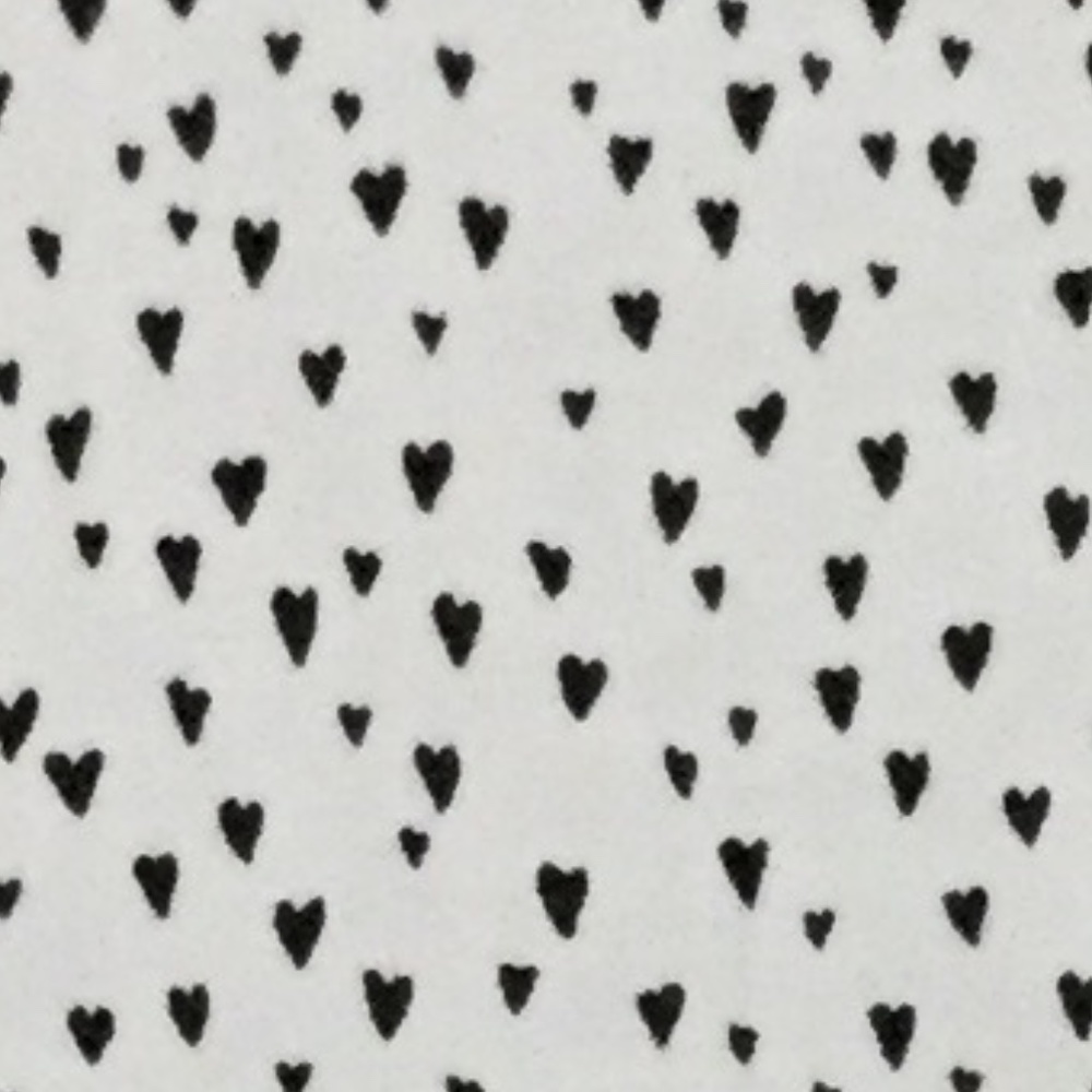 H&M Size 4 Minimal Hearts Off White 3/4sleeves Button down with chest POCKETS! - Picture 11 of 12